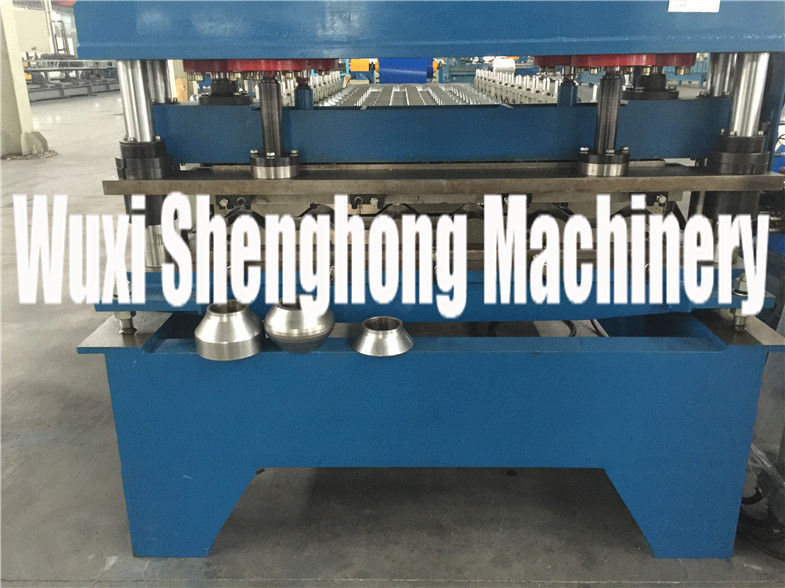 Roof  Tiles Series Cold Roll Forming Machine with Fixed Positon Driven Forming Stations