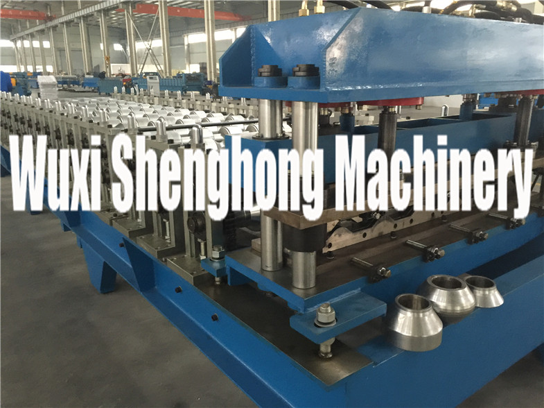 Roof  Tiles Series Cold Roll Forming Machine with Fixed Positon Driven Forming Stations