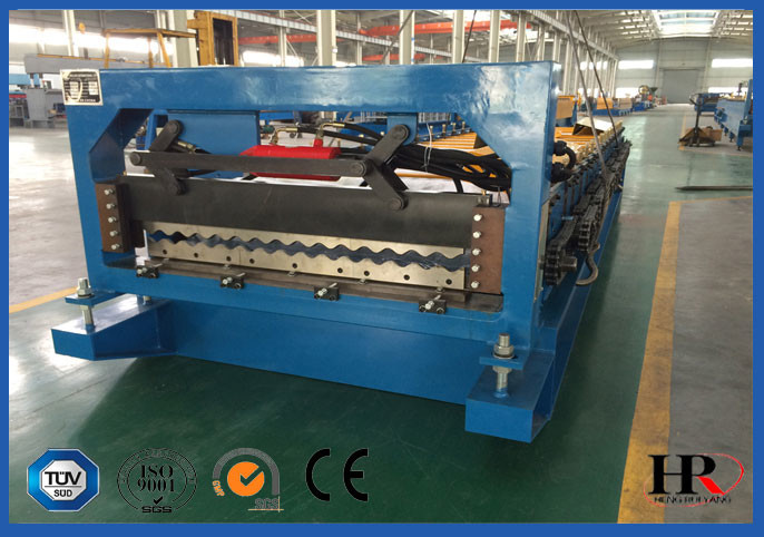 Color Steel Roof Roll Forming Machine 0.5mm Thickness Roofing Tile Cold Rolling Mill